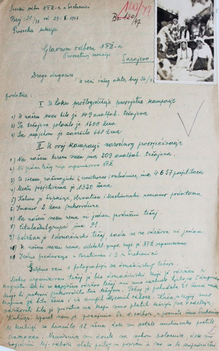 Tečaj domaćinstva u Srebrenici