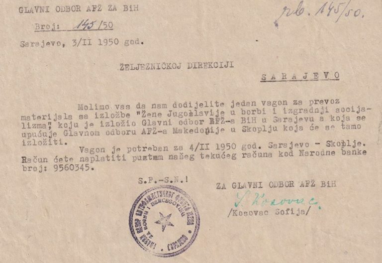 “Žene Jugoslavije u borbi i izgradnji socijalizma”