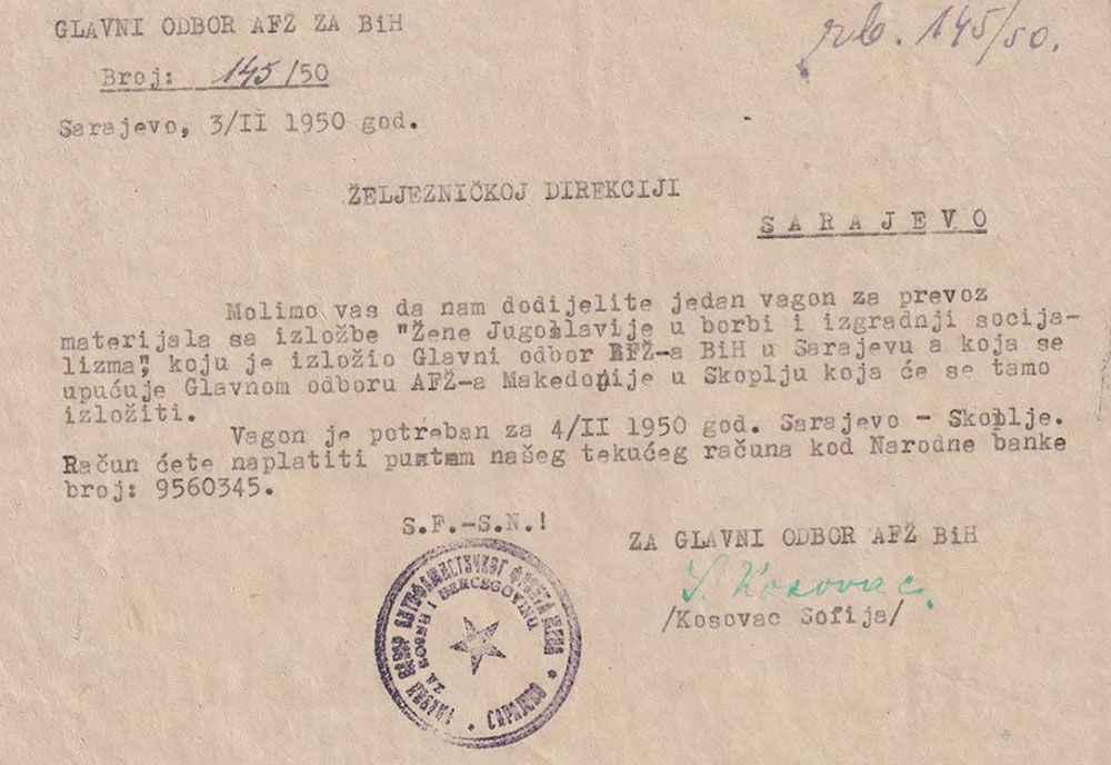 “Žene Jugoslavije u borbi i izgradnji socijalizma”